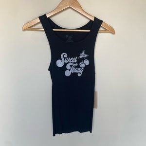 Sweet thang, up-cycled tank. Size M.